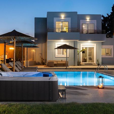 Ethria Pool Villa With Heated Jacuzzi Afantou Exteriér fotografie
